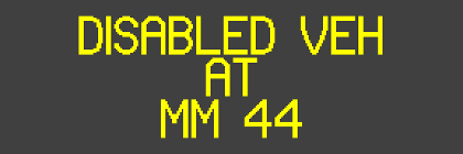 DISABLED VEHATMM 44USECAUTION