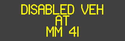 DISABLED VEHATMM 41USECAUTION