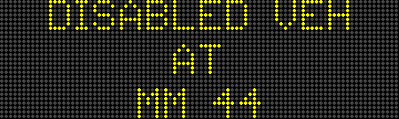 DISABLED VEHATMM 44USECAUTION